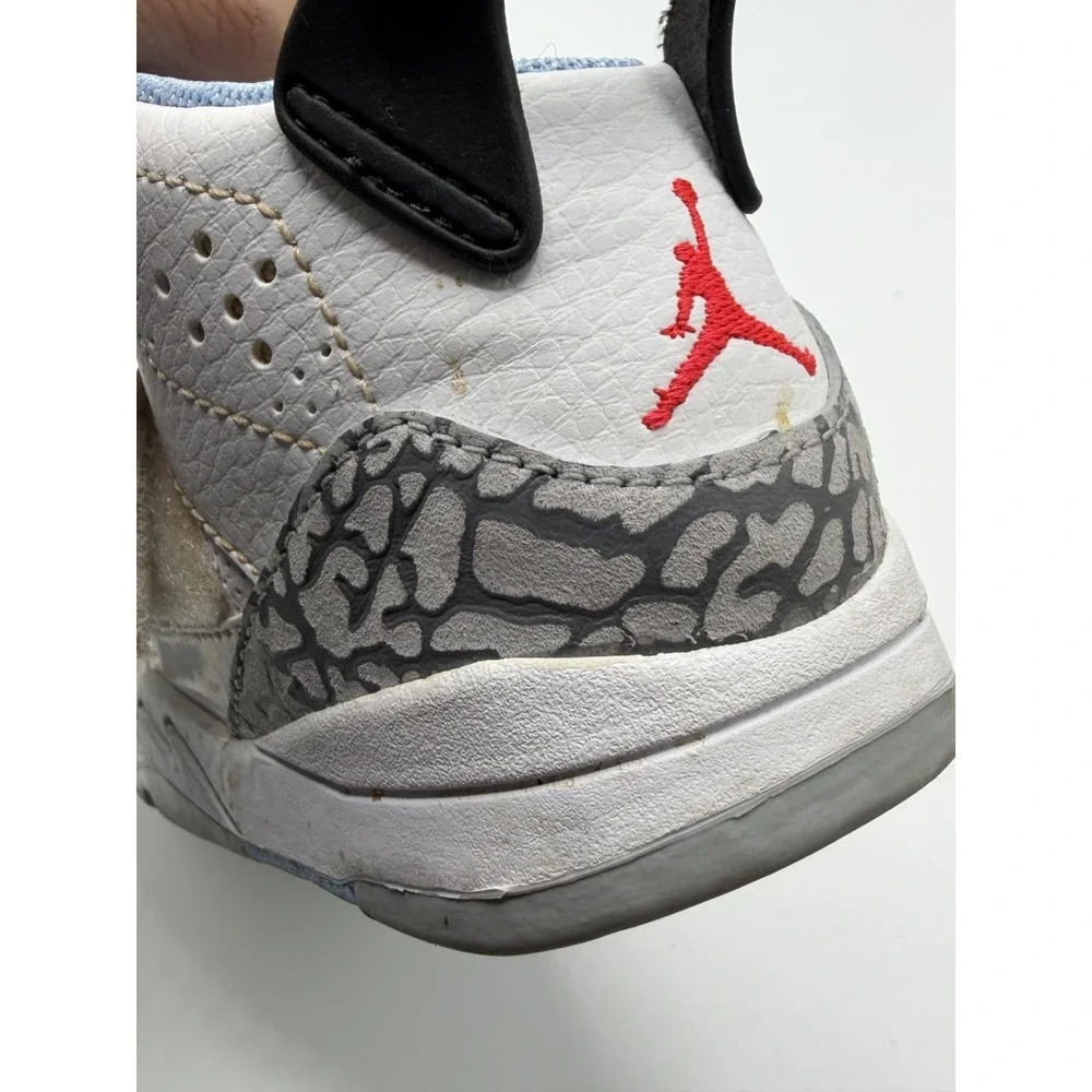 Jordan‎ Son of Mars White Blue 512244-109 Toddler Size 8C Pre-Owned No Box